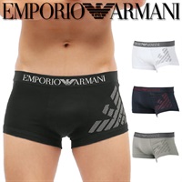 EMPORIO ARMANI/エンポリオ アルマーニ メンズ ローライズ ボクサーパンツ 下着 おしゃれ かっこいい 綿 ロゴ ワンポイント 無地 父の日 プレゼント