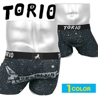 トリオ TORIO シャトルロゴ メンズ ボクサーパンツ ギフト ラッピング無料 宇宙 おしゃれ かっこいい  ロゴ ワンポイント