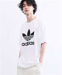 adidas(アディダス)adidas trefoil 半袖Tシャツ 【クーポン対象外】(ホワイト-S)
