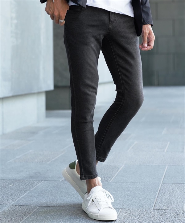 XLサイズ　黒　ブラック　メンズジーンズ　シンプル　スキニー　パンツ