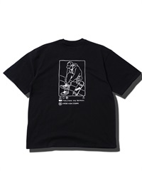 KANGOL(カンゴール) ブランド別注刺繍ロゴTシャツ(ブラックi-S)