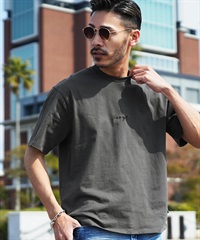 KANGOL(カンゴール) ブランド別注刺繍ロゴTシャツ(チャコールb-S)
