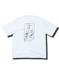 KANGOL(カンゴール) ブランド別注刺繍ロゴTシャツ(ホワイトi-S)