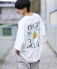 マルチプリント半袖Tシャツ(a ホワイト-M)