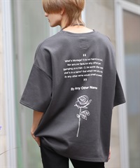 マルチプリント半袖Tシャツ│メンズ ユニセックス バックプリントTシャツ 韓国系ファッション ビッグサイズ ルーズフィット wear wearista |GOC(ジーオーシー)(cチャコール-M)