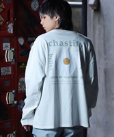 USAコットンマルチプリントロンTシャツ│GOC 韓国系ファッション ジーオーシー メンズ ロンT ロングスリープ プリントTシャツ(a ホワイト-M)