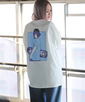USAコットンマルチプリントロンTシャツ│GOC 韓国系ファッション ジーオーシー メンズ ロンT ロングスリープ プリントTシャツ(i ホワイト-M)
