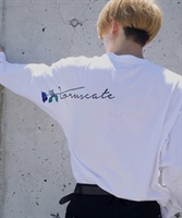 USAコットンマルチプリントロンTシャツ│GOC 韓国系ファッション ジーオーシー メンズ ロンT ロングスリープ プリントTシャツ(kホワイト-M)