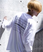 USAコットンマルチプリントロンTシャツ│GOC 韓国系ファッション ジーオーシー メンズ ロンT ロングスリープ プリントTシャツ(lホワイト-M)