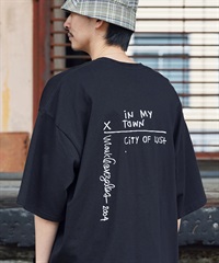 MARK別注オーバーサイズ刺繍ロゴTシャツ(bブラック-M)