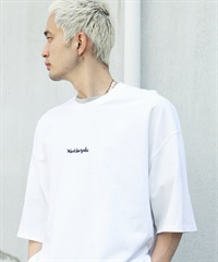 MARK別注オーバーサイズ刺繍ロゴTシャツ(aホワイト-M)