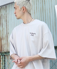MARK別注オーバーサイズ刺繍ロゴTシャツ(bナチュラル-M)