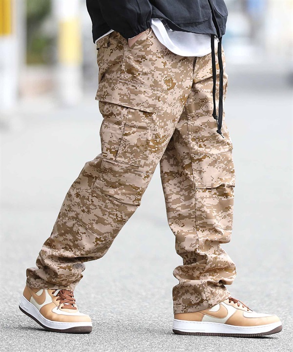 SALE/ 民間品 U.S.ARMY カーゴ ショートパンツ ミリタリー 戦闘服 デジタルタイガーカモ (メンズ S-R)   O0317