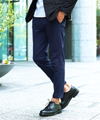 チノスキニーパンツ |  メンズ スキニー チノ ボトムス テーパード  男性 ファッション シンプル ズボン(ネイビー-S)