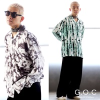 G.O.C(ジーオーシー)マルチパターンレイジーオープンカラーシャツ(SHARVA)