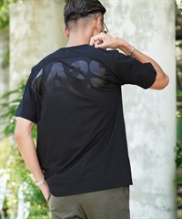 バックロゴロゴテックTシャツ(ブラック-M)