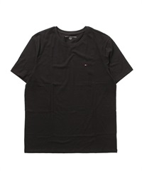 TOMMY HILFIGER(トミー ヒルフィガー) ワンポイントロゴ　Tシャツ 【クーポン対象外】(Black-M)