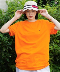 TOMMY HILFIGER(トミー ヒルフィガー) ワンポイントロゴ　Tシャツ 【クーポン対象外】(Orange Punch-M)