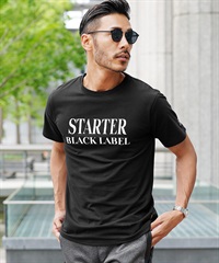 STARTERシリコンプリントTシャツ(ブラック-M)