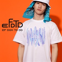EF DOM TO DO(イーエフダムトゥードゥー)グラフィック ペイント Tシャツ 半袖 プリント ショートスリーブ カットソー