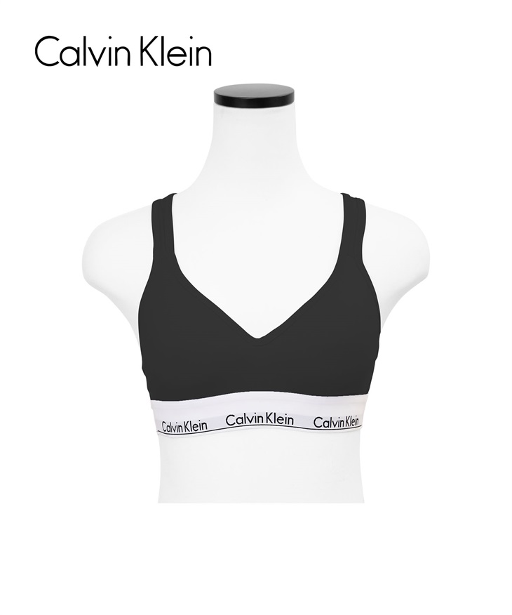 カルバンクライン Calvin Klein MODERN COTTON レディース ノンワイヤーブラ(ブラック-海外M(日本L相当))
