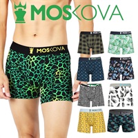 モスコヴァ MOSKOVA M2 POLYAMIDE メンズ ロングボクサーパンツ ギフト ラッピング無料 かっこいい 長め 高級 速乾 ロゴ ワンポイント フラワー 花柄