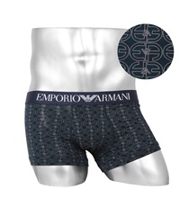 エンポリオ アルマーニ EMPORIO ARMANI ALL OVER EAGLE メンズ ローライズ ボクサーパンツ かっこいい 高級 ハイブランド ロゴ ワンポイント(5.EWAマリンホワイト-海外S(日本M相当))