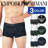 エンポリオ アルマーニ EMPORIO ARMANI ALL OVER EAGLE メンズ ローライズ ボクサーパンツ かっこいい 浅め 高級 ブランド ロゴ ワンポイント