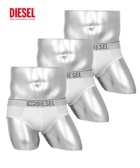ディーゼル DIESEL 【3枚セット】FRESH BRIGHT メンズ ブリーフ(オールホワイトセット-海外XS(日本S相当))