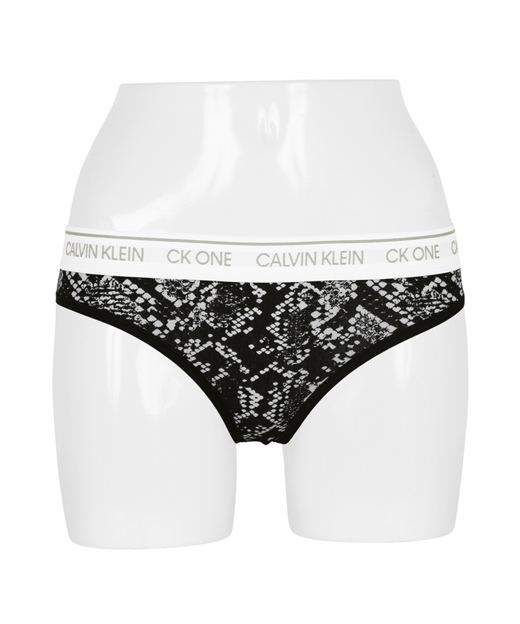 カルバンクライン Calvin Klein CK ONE COTTON レディース Tバック かわいい おしゃれ 綿 ソング 無地 花柄 ロゴ 【メール便】(1.ラトルスネーク-海外S(日本M相当))