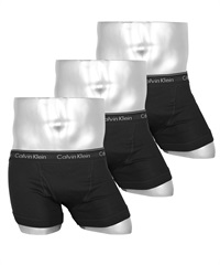 カルバンクライン Calvin Klein 【3枚セット】COTTON CLASSICS メンズ ボクサーパンツ(1.ブラックセット-海外S(日本M相当))