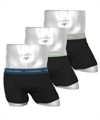 カルバンクライン Calvin Klein 【3枚セット】COTTON CLASSICS メンズ ボクサーパンツ(3.ブラックセージセット-海外S(日本M相当))