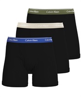 Calvin Klein カルバンクライン ワケあり 3枚セット COTTON CLASSICS メンズ ロングボクサーパンツ バレンタイン ギフト プレゼント 下着 ラッピング無料【メール便】(6.ブラックマルチセット-海外S(日本M相当))