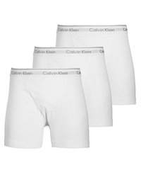 カルバンクライン Calvin Klein ワケあり【3枚セット】COTTON CLASSICS メンズ ロングボクサーパンツ【メール便】(3.ホワイトセット-海外S(日本M相当))