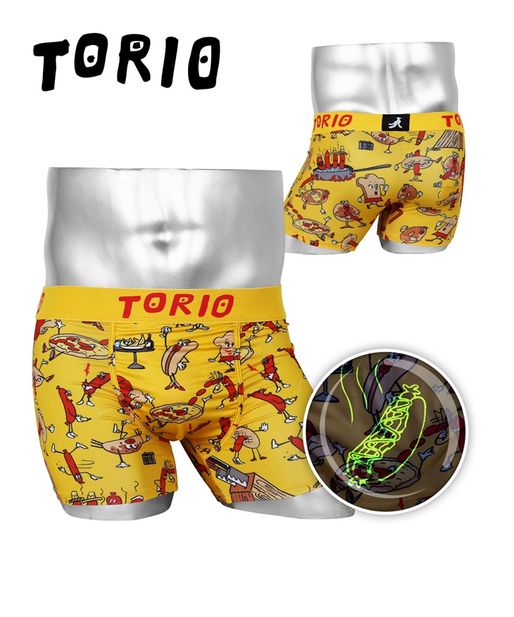 トリオ TORIO トリオ メンズ ボクサーパンツ 【メール便】(ホットドッグ-M)
