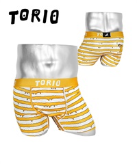 トリオ TORIO トリオ メンズ ボクサーパンツ 【メール便】(ボーダーイエロー-M)