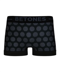 ビトーンズ BETONES BETONES メンズ ボクサーパンツ ギフト ラッピング無料 フリーサイズ 速乾 プリント シームレス 立体成型 蒸れない アニマル柄(16.BUBBLE6(グレー)-フリーサイズ)