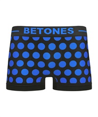 ビトーンズ BETONES BETONES メンズ ボクサーパンツ ギフト ラッピング無料 フリーサイズ 速乾 プリント シームレス 立体成型 蒸れない アニマル柄(18.BUBBLE6(ブルー)-フリーサイズ)