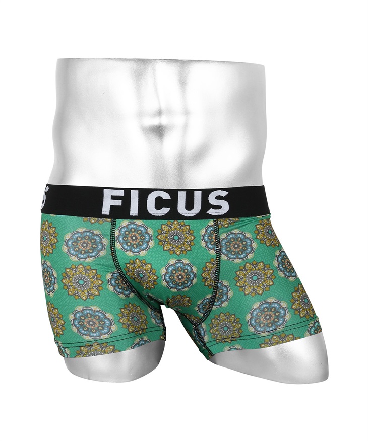 フィークス FICUS Morocco メンズ ボクサーパンツ 【メール便】(エメラルドグリーン-S)
