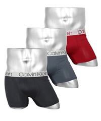 カルバンクライン Calvin Klein 【3枚セット】CHROMATIC メンズ ボクサーパンツ(3.ブラックトルビュランスセット-海外S(日本M相当))
