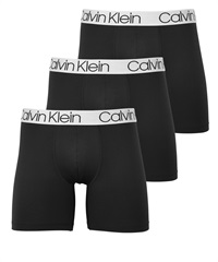 カルバンクライン Calvin Klein 【3枚セット】CHROMATIC メンズ ロングボクサーパンツ(2.ブラックセット-海外S(日本M相当))
