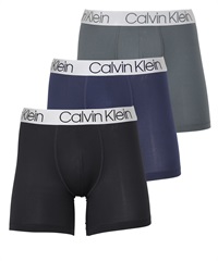 カルバンクライン Calvin Klein 【3枚セット】CHROMATIC メンズ ロングボクサーパンツ(1.ブラックマルチセット-海外S(日本M相当))