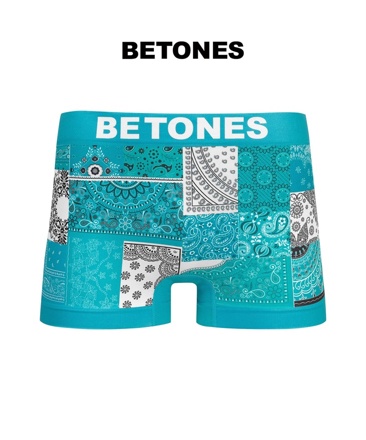 ビトーンズ BETONES BETONES メンズ ボクサーパンツ 【メール便】(BANDANA(グリーン)-フリーサイズ)