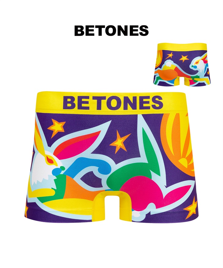 ビトーンズ BETONES BETONES メンズ ボクサーパンツ 【メール便】(FULLMOON(イエロー)-フリーサイズ)