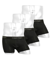 Calvin Klein カルバンクライン 3枚セット MICRO STRETCH メンズ ローライズボクサーパンツ ギフト ラッピング無料(1.ブラックセット-海外S(日本M相当))
