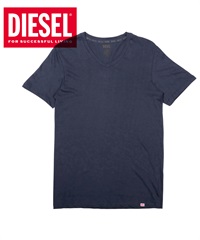 ディーゼル DIESEL Essentials メンズ 半袖 Tシャツ 【メール便】(【V】Hネイビー-海外XS(日本S相当))
