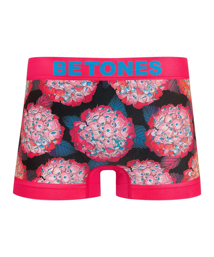 【5】ビトーンズ BETONES HYDRANGEA メンズ ボクサーパンツ【メール便】(ピンク-フリーサイズ)