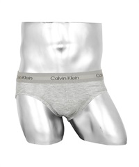 カルバンクライン Calvin Klein Eco Pure Modal メンズ ブリーフ ギフト ラッピング無料 おしゃれ かっこいい ロゴ ワンポイント 無地 【メール便】(2.グレーヘザー-海外S(日本M相当))