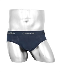 カルバンクライン Calvin Klein Eco Pure Modal メンズ ブリーフ ギフト ラッピング無料 おしゃれ かっこいい ロゴ ワンポイント 無地 【メール便】(4.ブルーシャドウ-海外S(日本M相当))