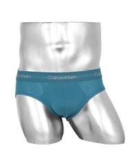 カルバンクライン Calvin Klein Eco Pure Modal メンズ ブリーフ ギフト ラッピング無料 おしゃれ かっこいい ロゴ ワンポイント 無地 【メール便】(3.タペストリーティール-海外S(日本M相当))